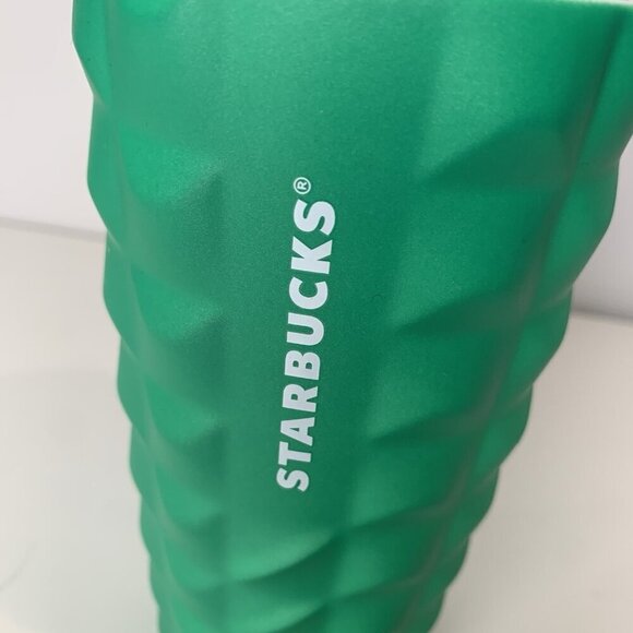 NWOT Starbucks Holiday 2024 Green Studded Ceramic 12 oz Tumbler W/Lid BUB24 - Picture 2 of 7
